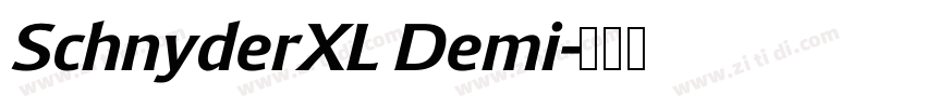 SchnyderXL Demi字体转换